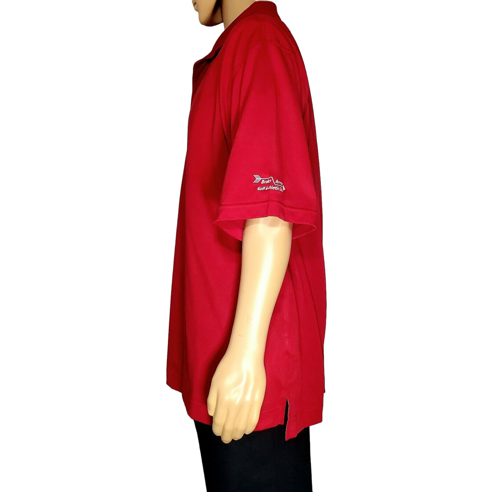 Men's FootJoy ProDry Red S/S Pique Performance Golf Polo Shirt XXL Arm Logo - Picture 2 of 6